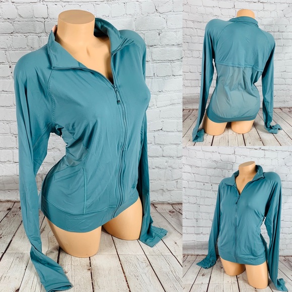 Victoria's Secret Tops - VS Victoria Sport Full Zip Track Jacket In Aqua